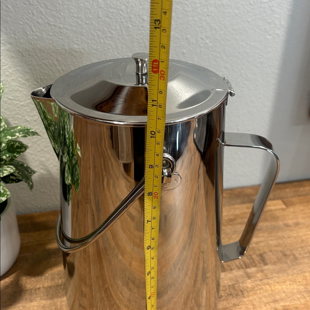 Large 11 inch ~ Stainless Steel Coffee/Tea Kettle ~ 18/10 Stainless Steel ~ HiA - Picture 8 of 10